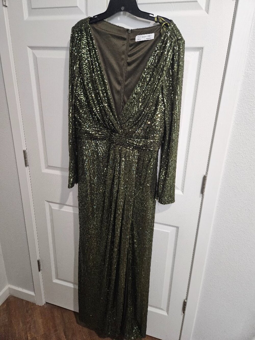 Green Sequin Gown
